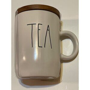 Rae Dunn Artisan Collection By Magenta Tea Mug With Wooden Lid